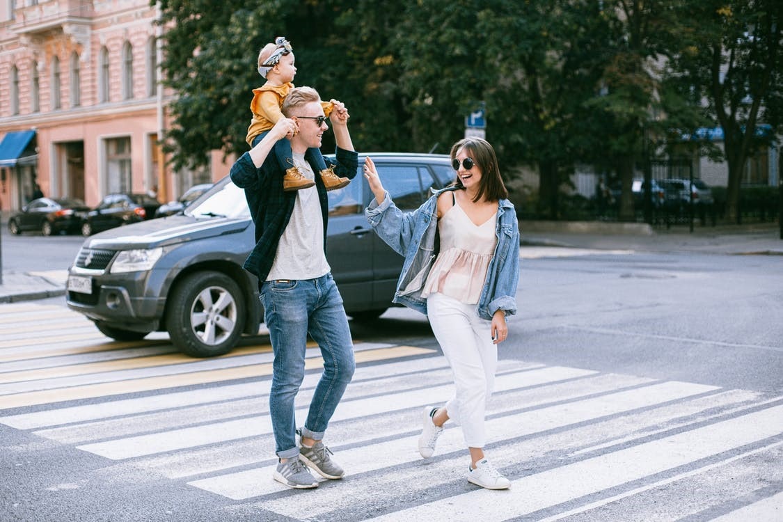 A family walking together