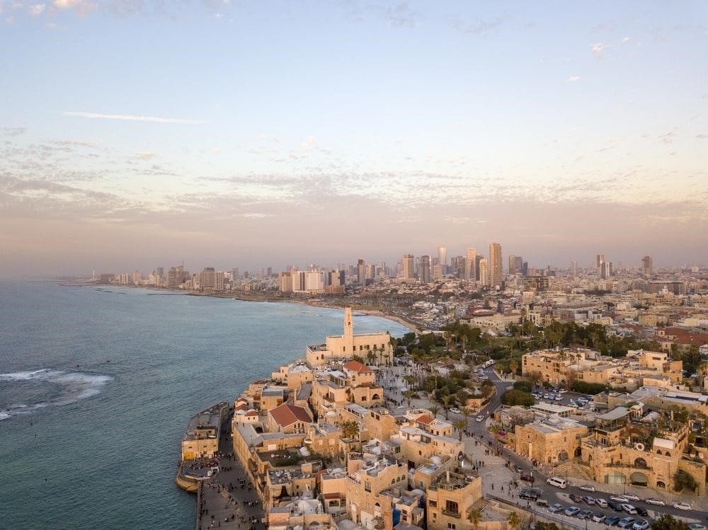 A view from the top of the city of Tel-Aviv