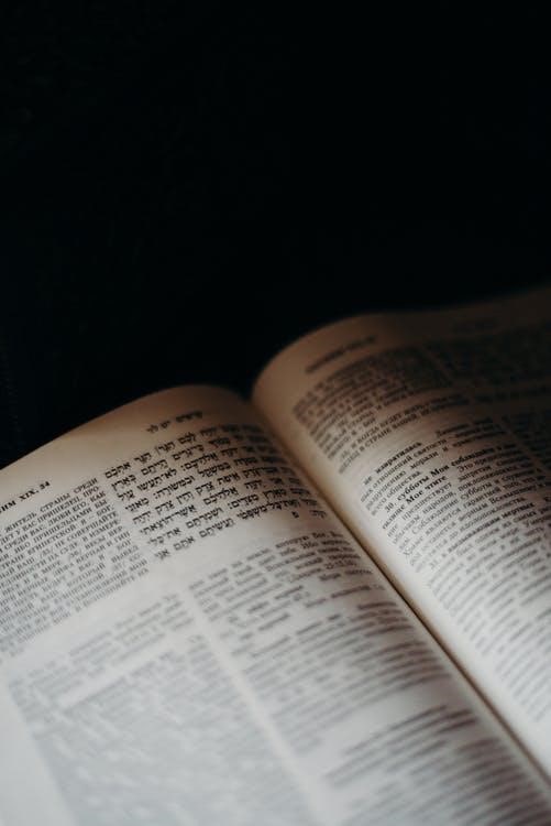 picture showing a close up of a Hebrew book