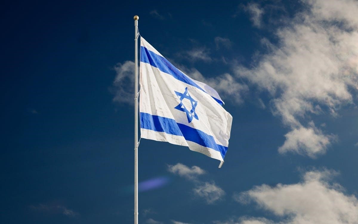 The flag of Israel